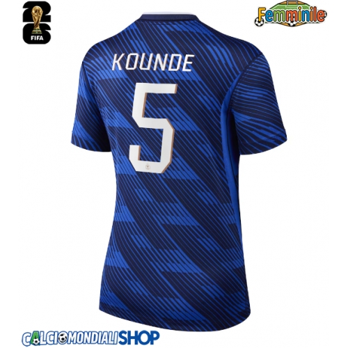 Maglie da calcio Francia Jules Kounde #5 Prima Maglia Femminile Mondiali 2026  Manica Corta